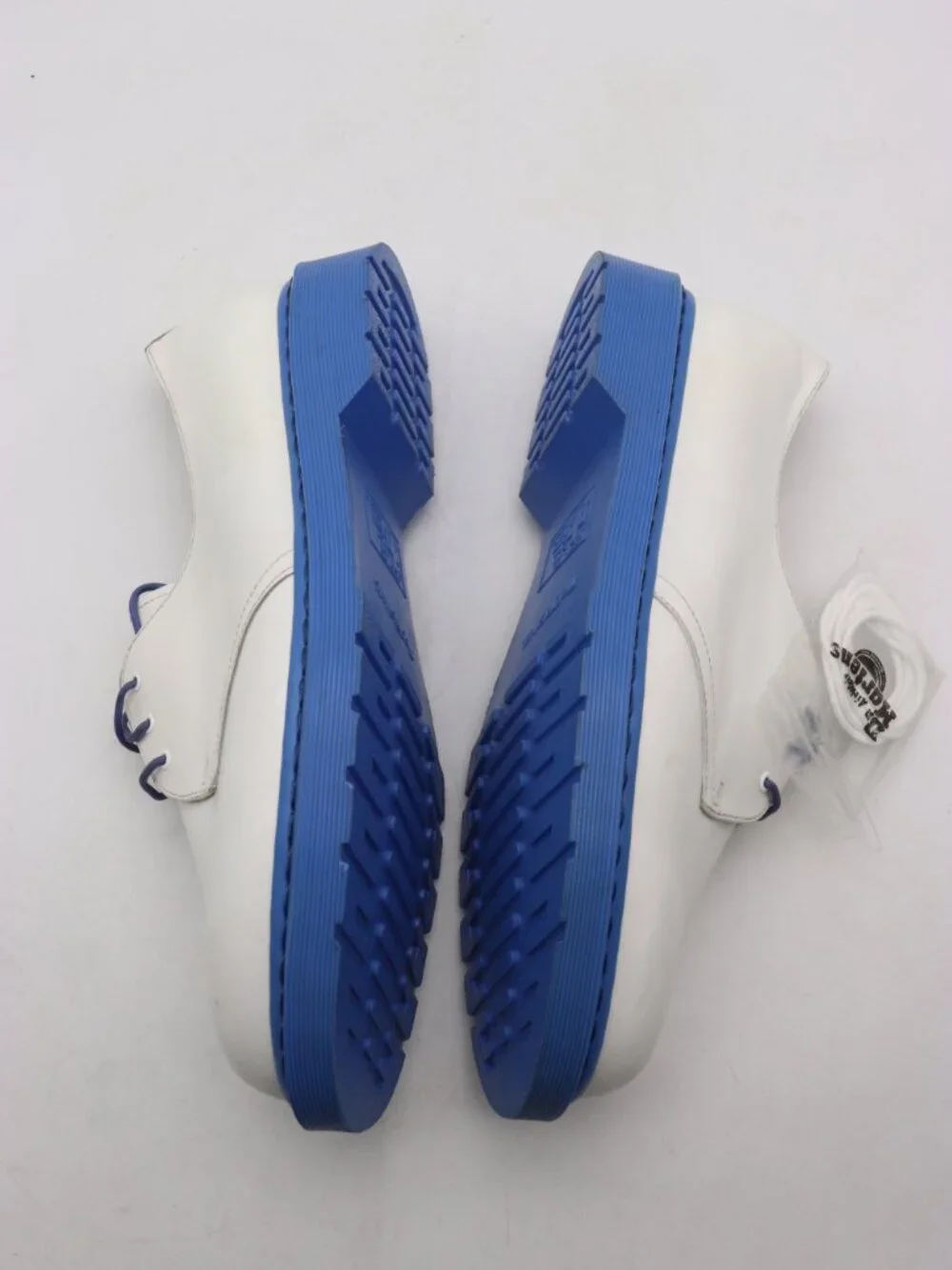 Doc Dr. Martens Men’s Size 14 White Leather Blue Oxford Shoes 13149